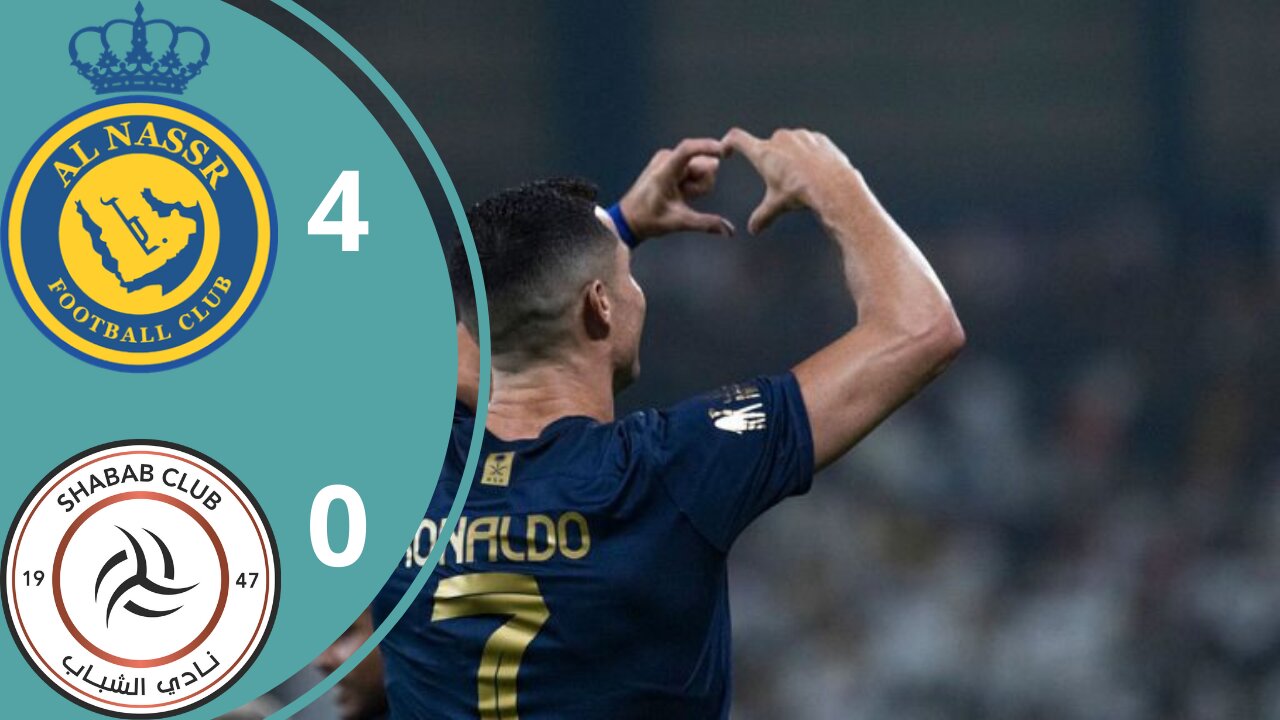Al nasser vs shabab - Ronaldo scored 2goals