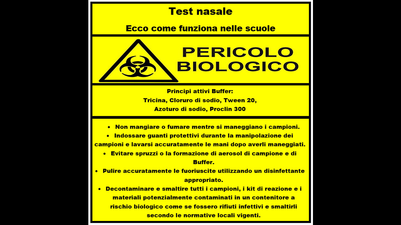 ☠️PERICOLO☣️BIOLOGICO💀TEST NASALE RAPIDO CON SOSTANZE ALTAMENTE TOSSICHE ☠️