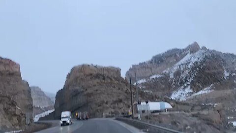 Entering Salt Lake City storm trucker perspective