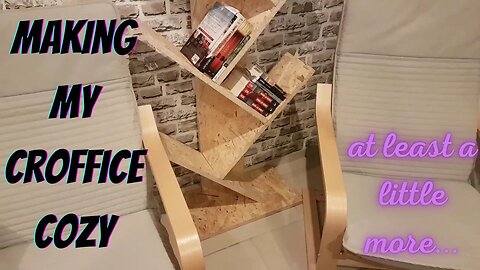 Making the croffice a cozy place | Cleaning my carpet and building 2 different bookshelves |Easy DIY