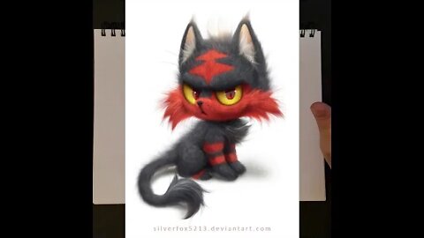 BigTCGFan Fanart Episode 11 - Litten (Pokemon)