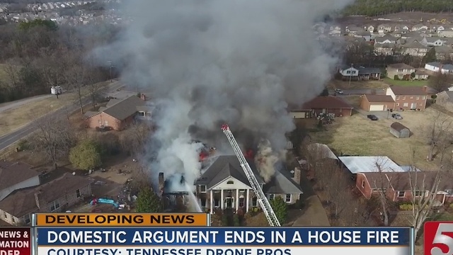 House Fire Started During Domestic Situation