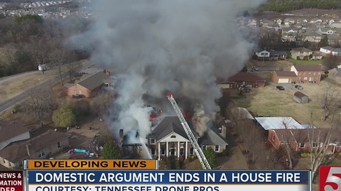 House Fire Started During Domestic Situation