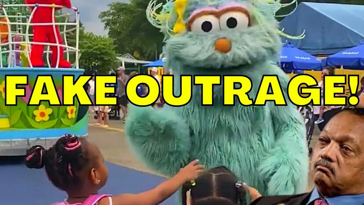 FAKE OUTRAGE! After Sesame Street Rosita Character "IGNORES" Girl at Sesame Place Theme Park!