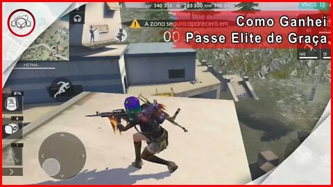 Free fire Como consegui Passe de Elite de Graça