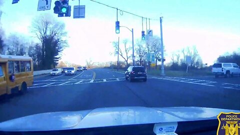 Crash caught on dashcam officer escape