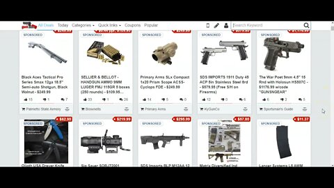 Top 5 websites for finding guns, ammo and gear at the best prices!