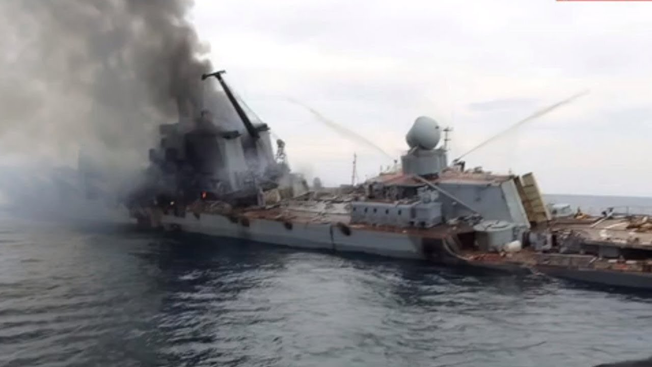 FIRST IMAGES EMERGE OF DOOMED RUSSIAN WARSHIP