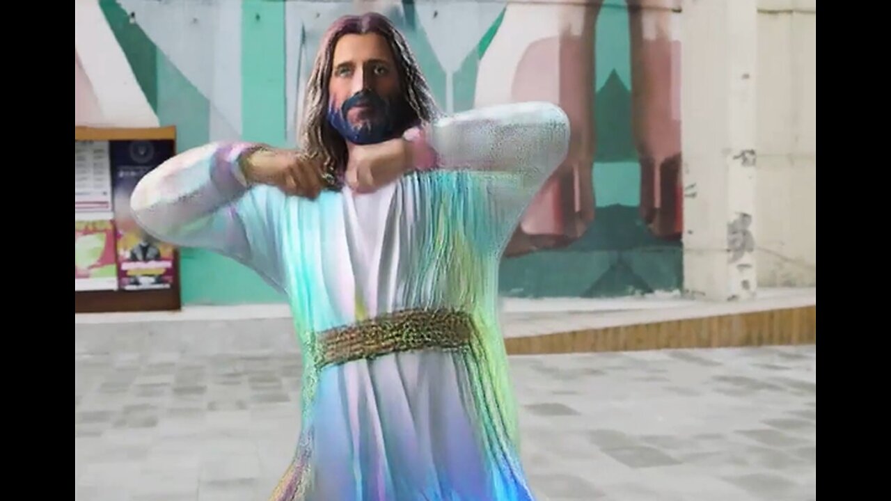 AI Jesus dancing: The Resurrection Tour - Breakdance (AI video)