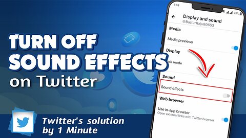 How to turn off sound effects on Twitter