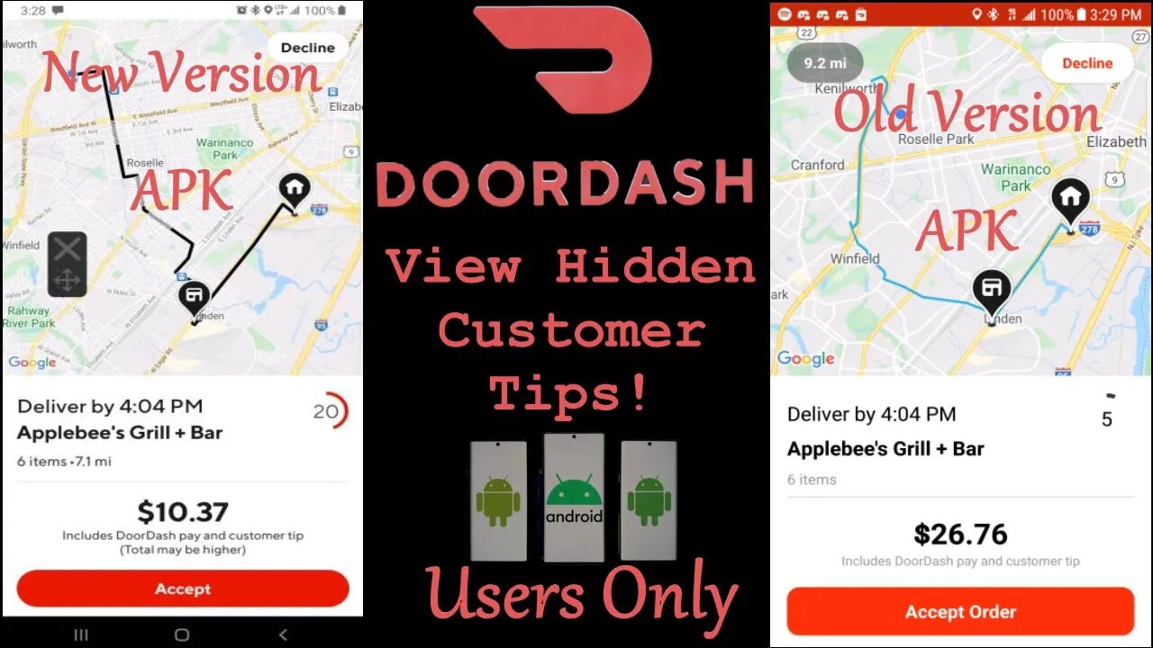 DoorDash View Hidden Customer Tips!!! 💵☝️😎👍🏦