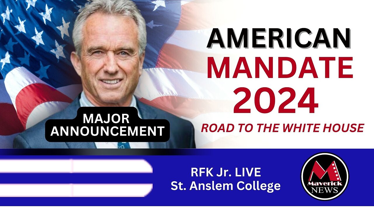 Robert F. Kennedy Jr. LIVE St. Anslem College Speech | Maverick News