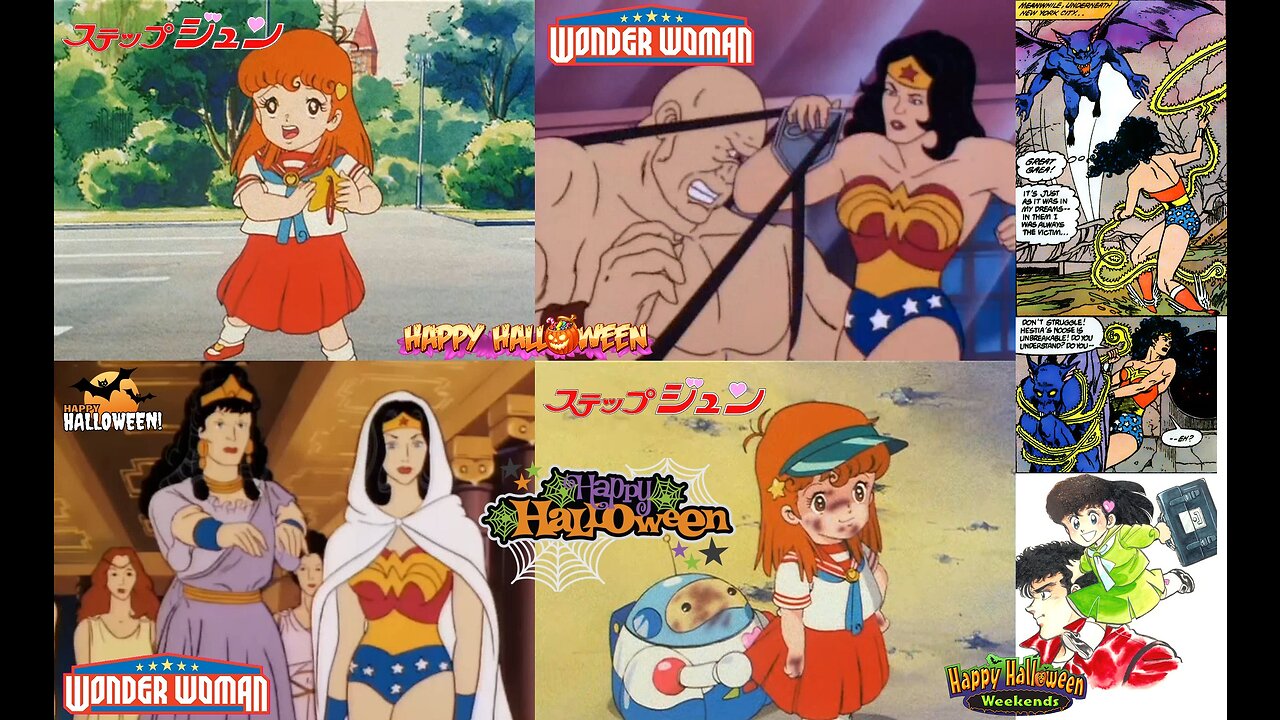 Jun Nonomiya Saves Wonder Woman From The Demon Cyclops (Random Crossover Parody)