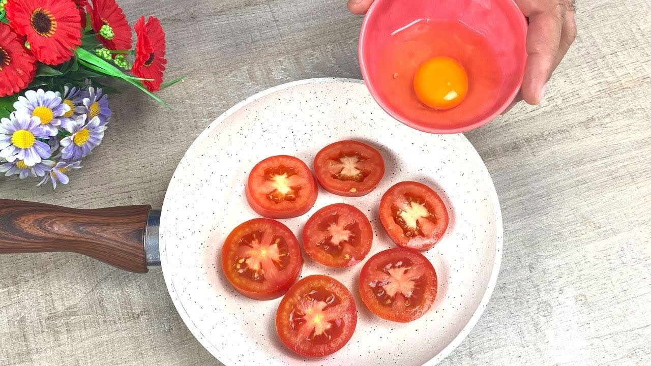 2 Eggs and a Tomato - 10 minute recipe, delicious and economic! | Health Food Recipes