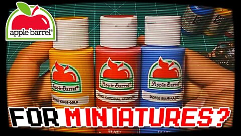 Apple Barrel Paint For Miniatures - Review