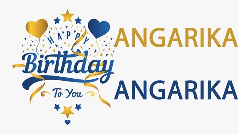 Happy Birthday to Angarika - Hindi Birthday Wish From Birthday Bash