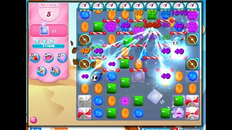 Candy Crush Level 3723 Talkthrough, 16 Moves 0 Boosters