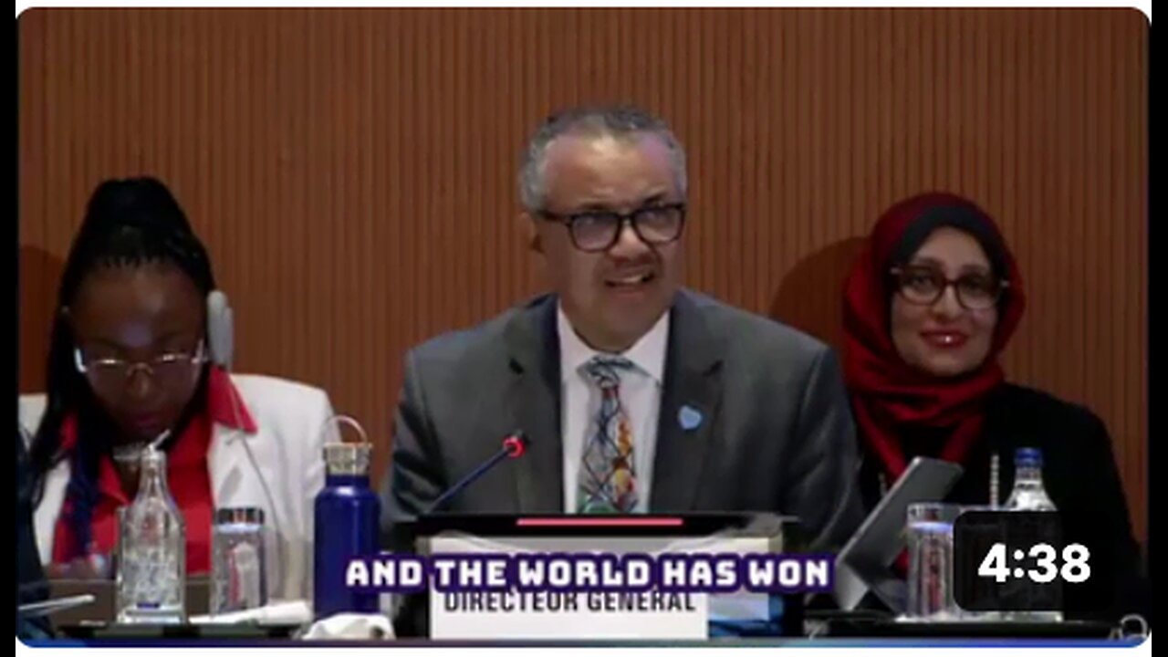 WHO Director General Tedros: Global Pandemic Treaty to Be Concluded by 2025