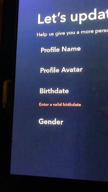Invalid Birthday WTF