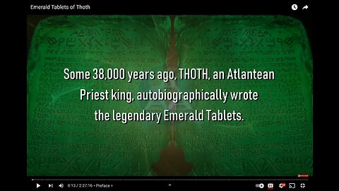 Thoth's Emerald Tablets