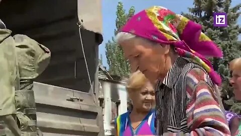 Humanitarian aid in remote areas of Lisichansk