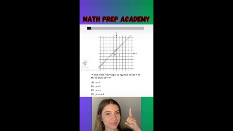 What is the EQUATION of the LINE?! #sat #satreview #math