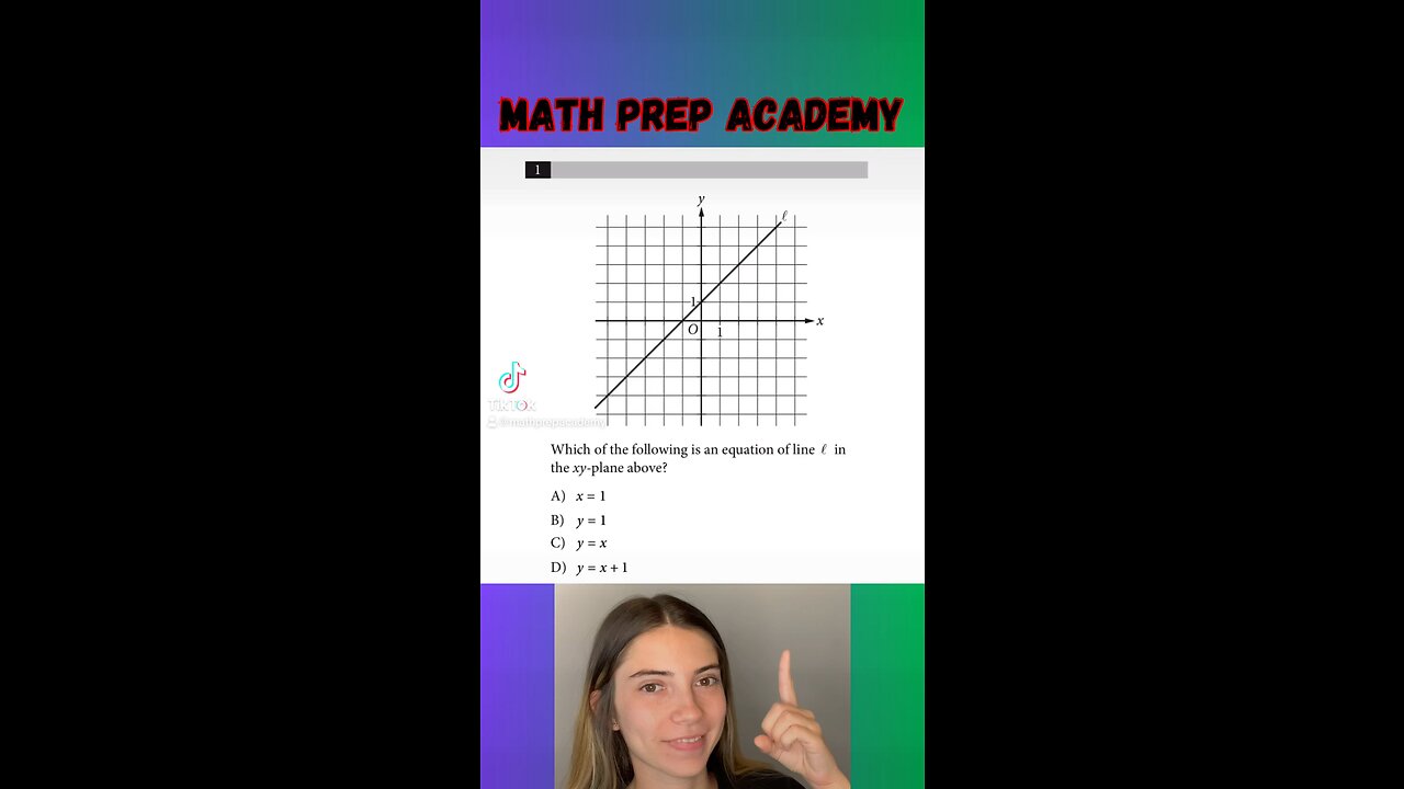 What is the EQUATION of the LINE?! #sat #satreview #math