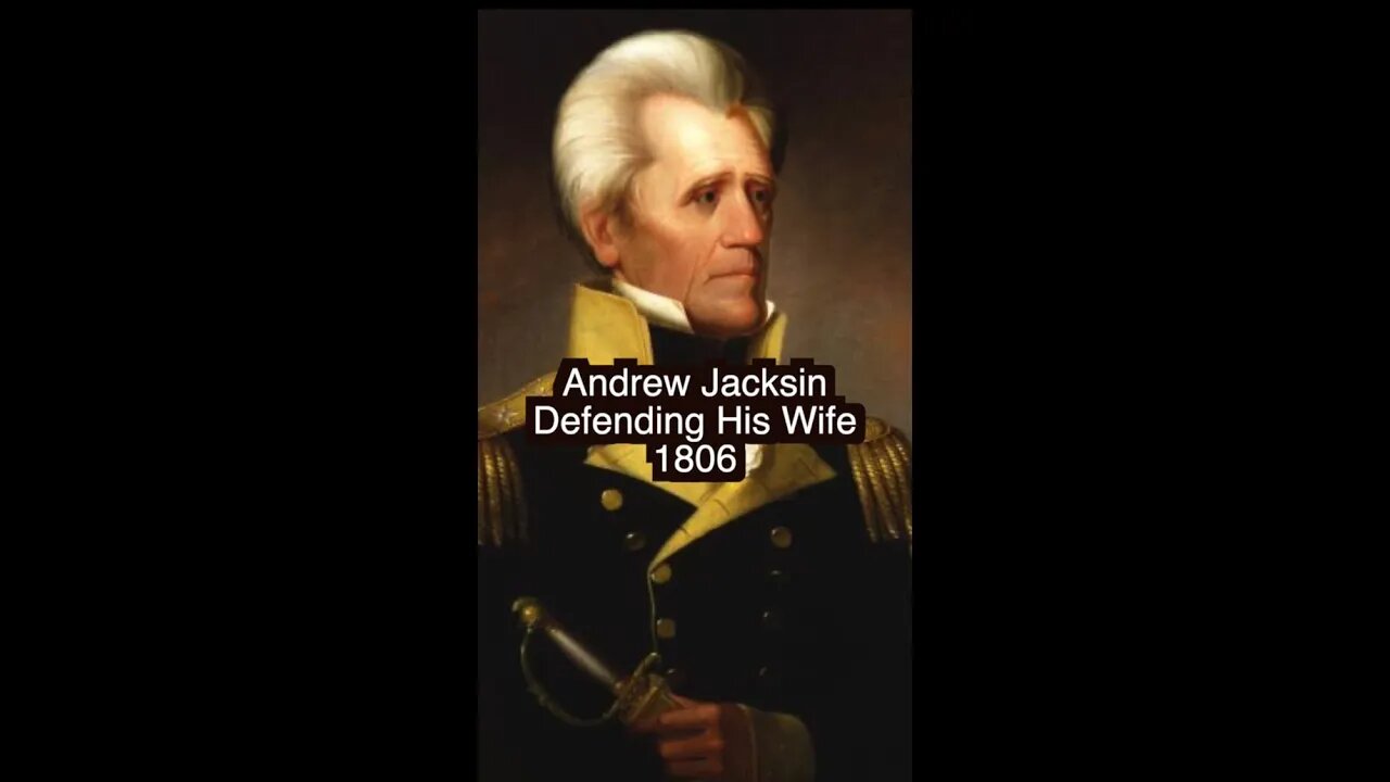 Andrew Jackson Killed A Man For Insulting His Wife and Became President. #shorts #Andrewjackson