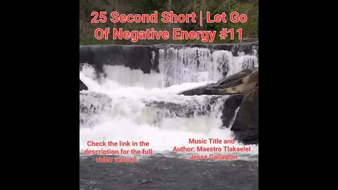 25 Second Short Of Let Go Of Negative Energy | #meditation #shorts #shortsvideo #waterfall #11