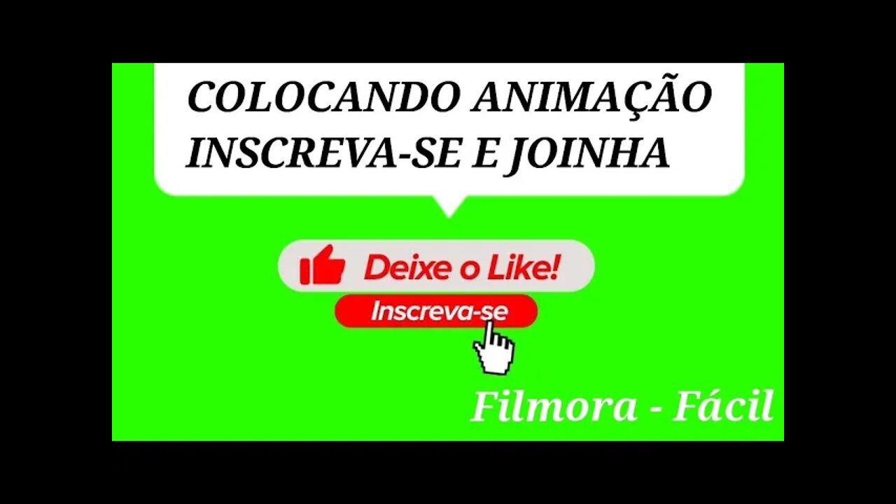 COMO FAZER BOTÃO INSCREVA-SE ANIMADOS PARA VIDEO DO YOUTUBE COM FILMORA