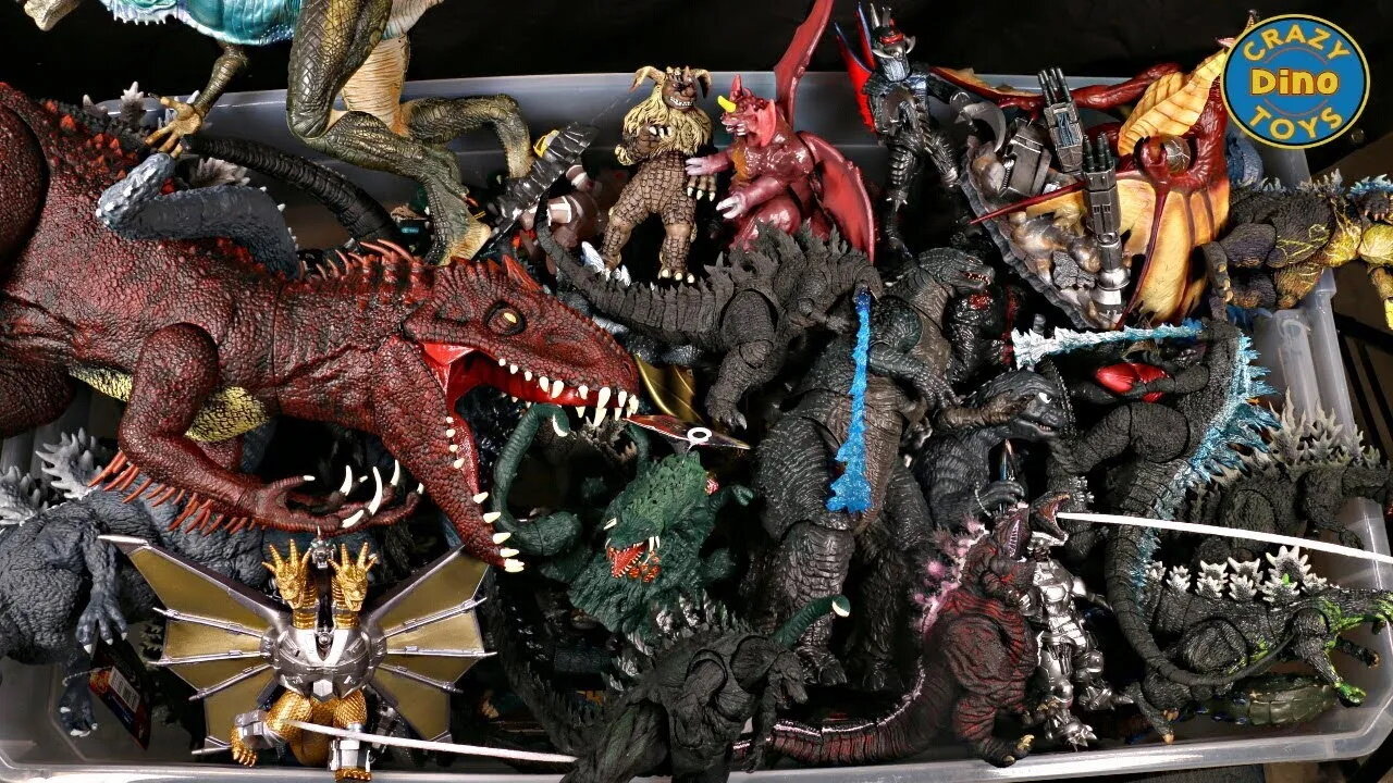 NEW 50+ Gallon Surprise Box Godzilla Vs Kong Toys Haul! Jurassic World Dinosaur Toys! #shorts