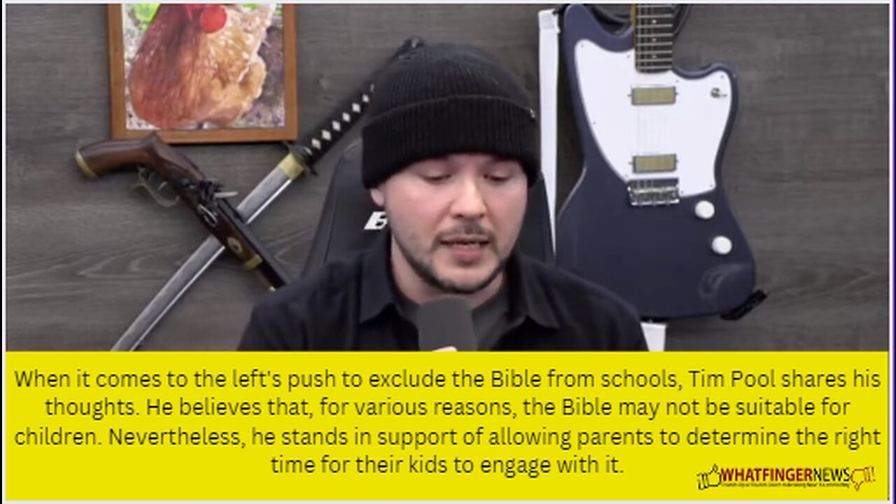 When it comes to the left's push to exclude the Bible from schools, Tim Pool shares his thoughts.