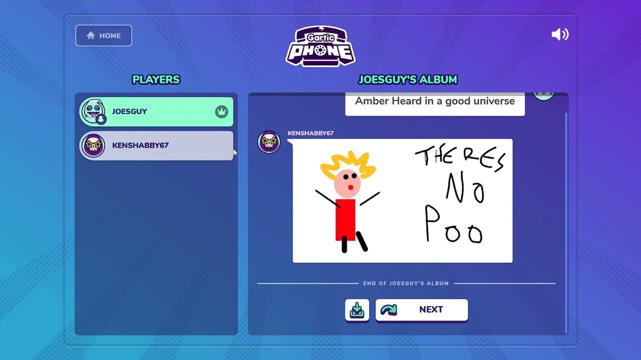 Gartic Phone - Amber Heard in a good universe