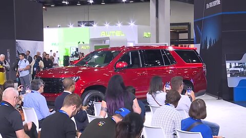 Chevrolet hosts its reveal at the 2022 Detroit Auto Show