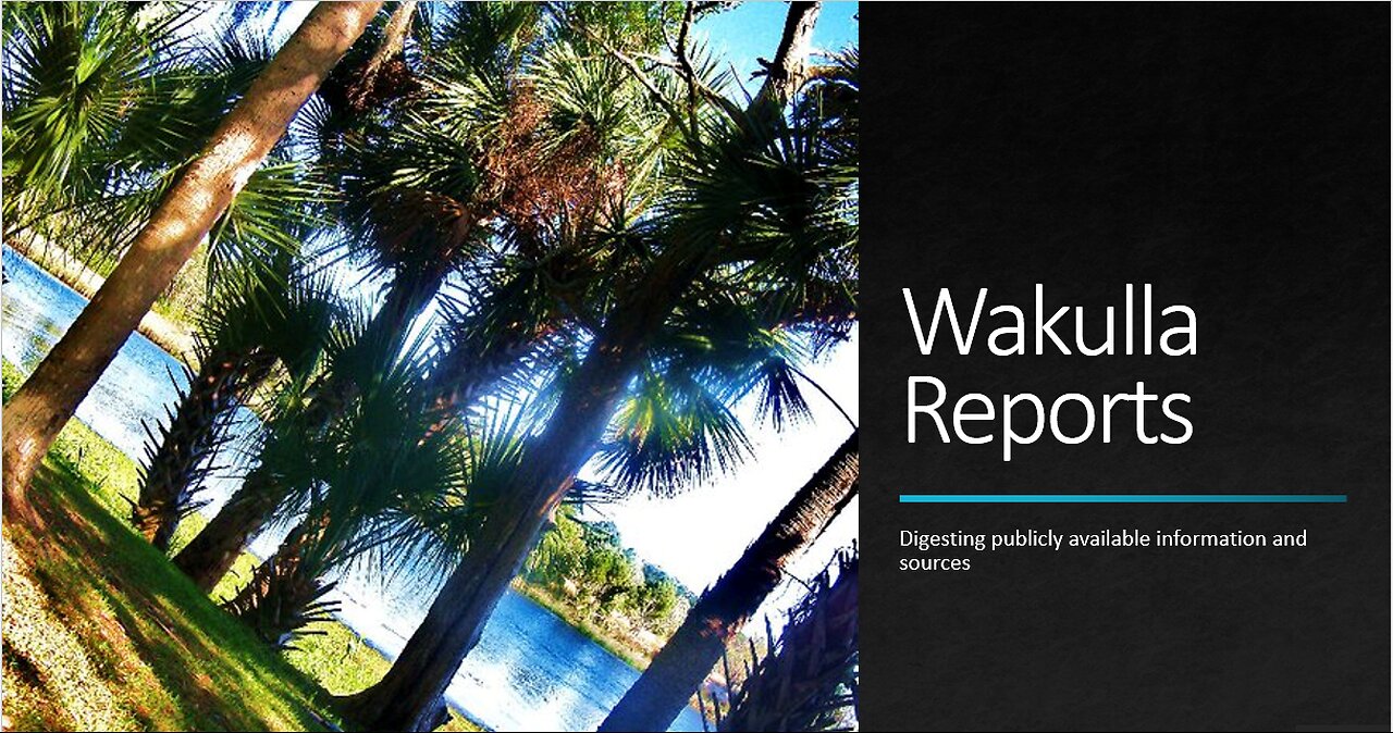 The Who What When Where and Why of Wakulla Reports (3 of 5)