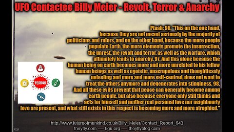 Billy Meier UFO Contact Related Info - Aggression Gewalt and Terrorism