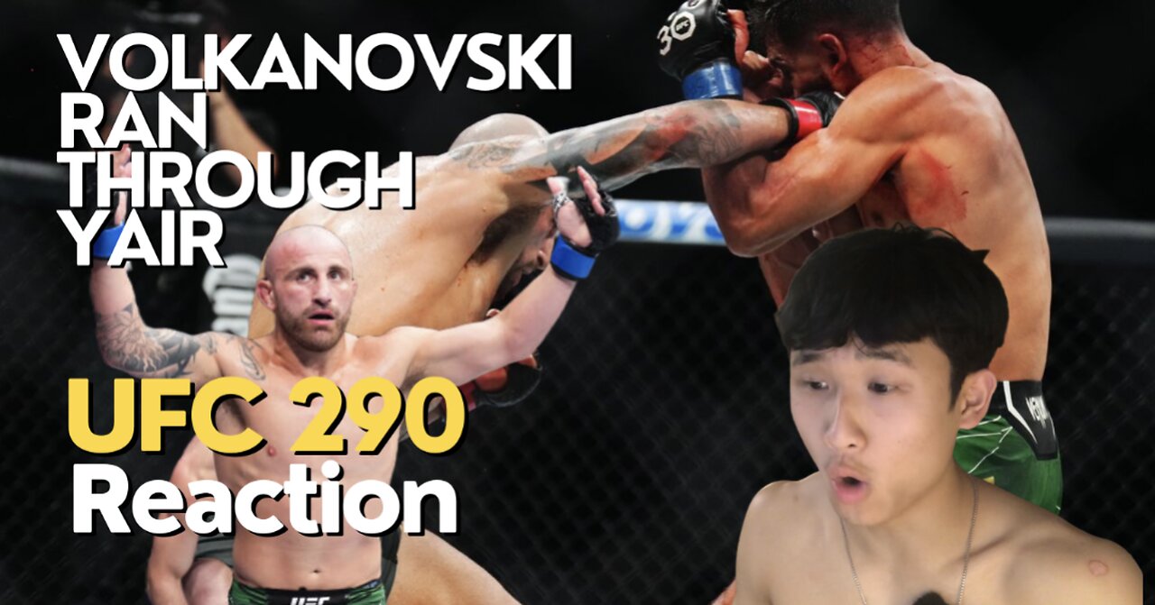 UFC 290 Alexander Volkanovski vs Yair Rodriguez REACTION! 3RD ROUND FINISH!