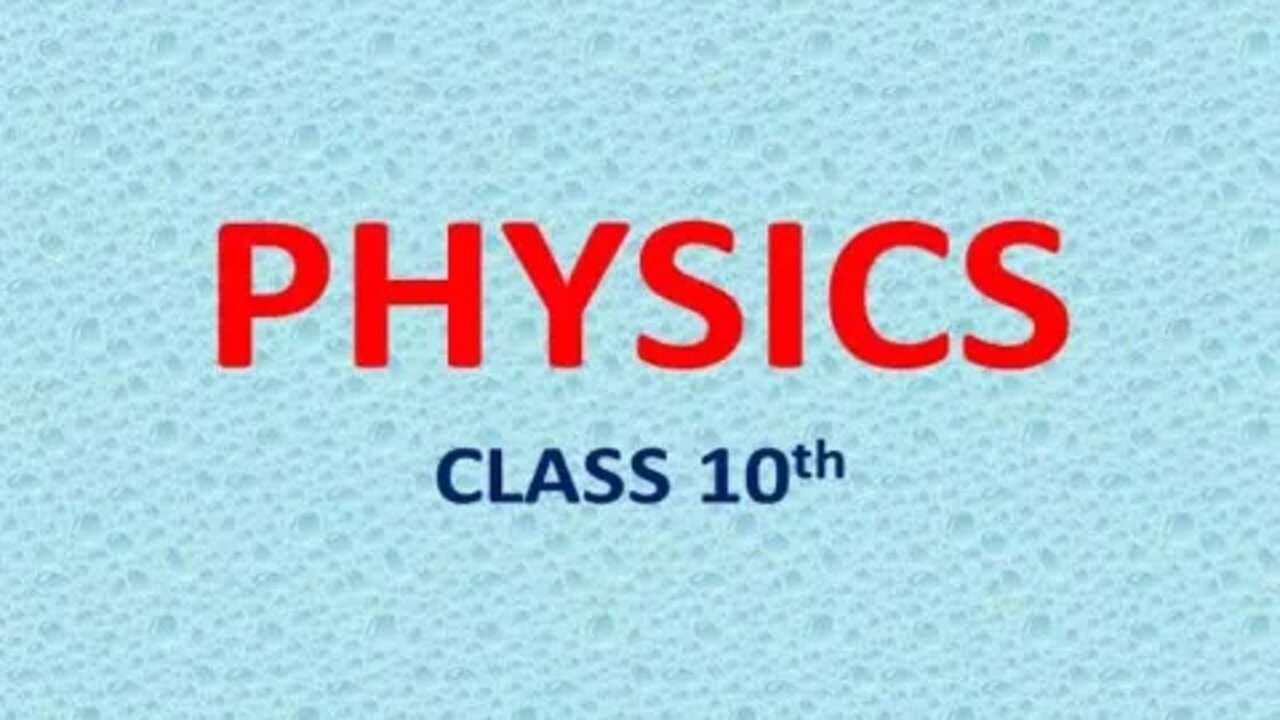 Class 10th Physics CH#12 Lecture#1 Q 1