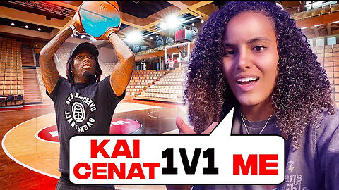 Kai Cenat got challenged to a 1v1 basketball game by a girl …