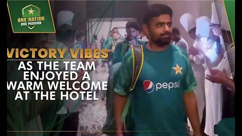 Victory vibes as the team enjoyed a warm welcome at the hotel ✨ | PCB | MA2A