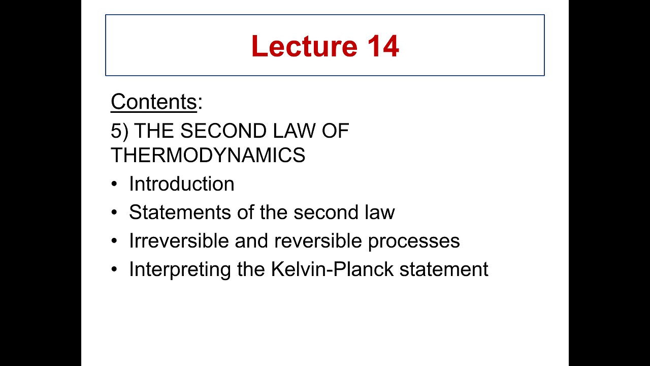 Lecture 14 - ME 3293 Thermodynamics I (Spring 2021)