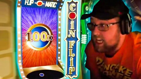 INSANE 100X COINFLIP ON CRAZY TIME LIVE GAMESHOW!