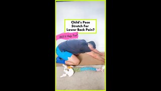 🤔 Child's Pose For Lower Back Pain? 🤔 #Shorts