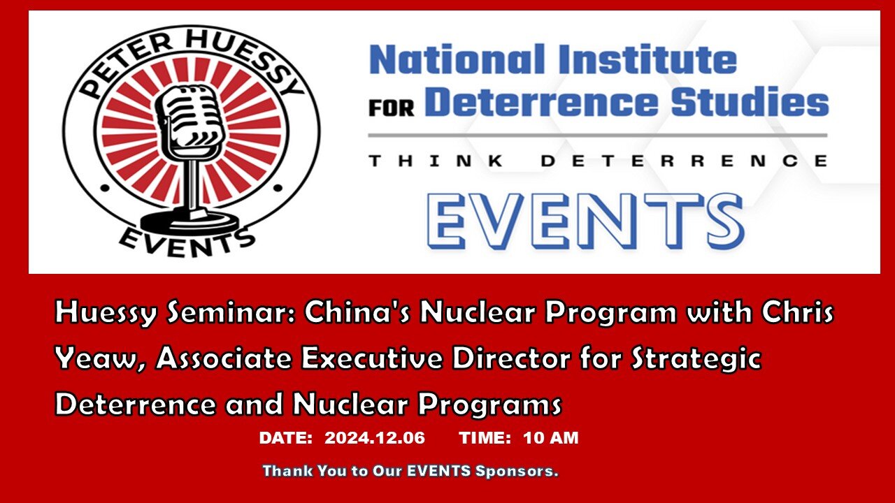 Huessy Seminar: China's Nuclear Program with Chris Yeaw