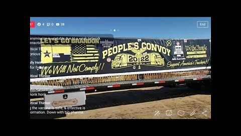 🔴LIVE - RAW Footage: The People's Convoy 2022 Day 3 - Friday Feb 25