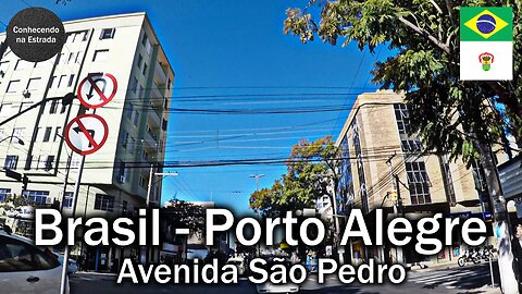 🚗 🌞 Dirigindo por Porto Alegre, avenida São Pedro.