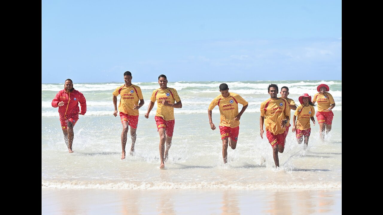 Youngsters patrol and control busy Strandfontein Beach