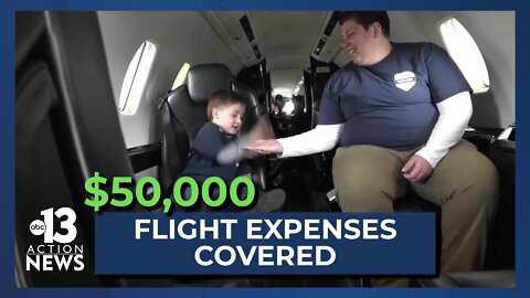 Organization helps family cover $50,000 in flight expenses