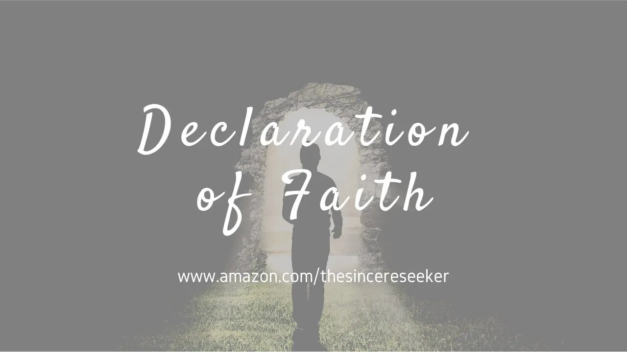 Declaration & Testimony of Faith in Islam