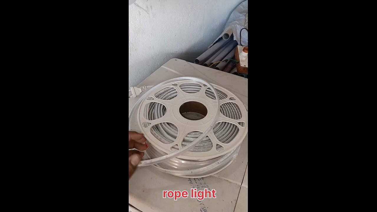 rope light connection with adopter